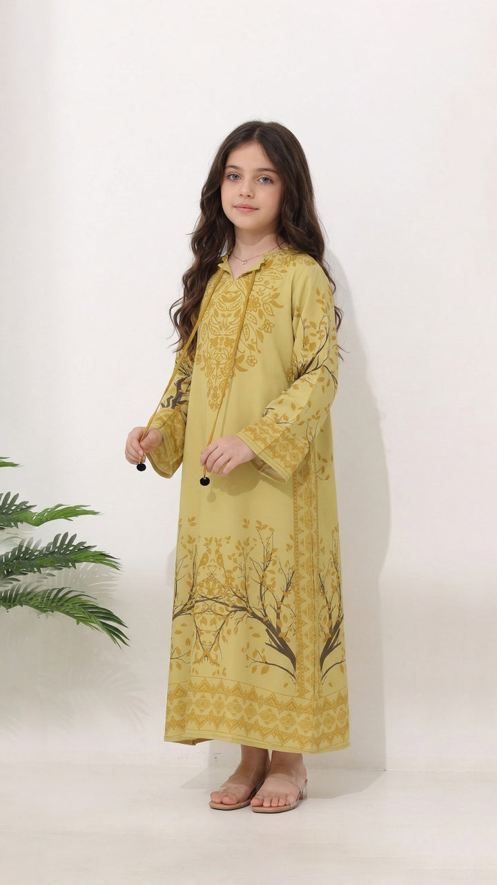 Elaren Fawn Kids Kaftan Dress