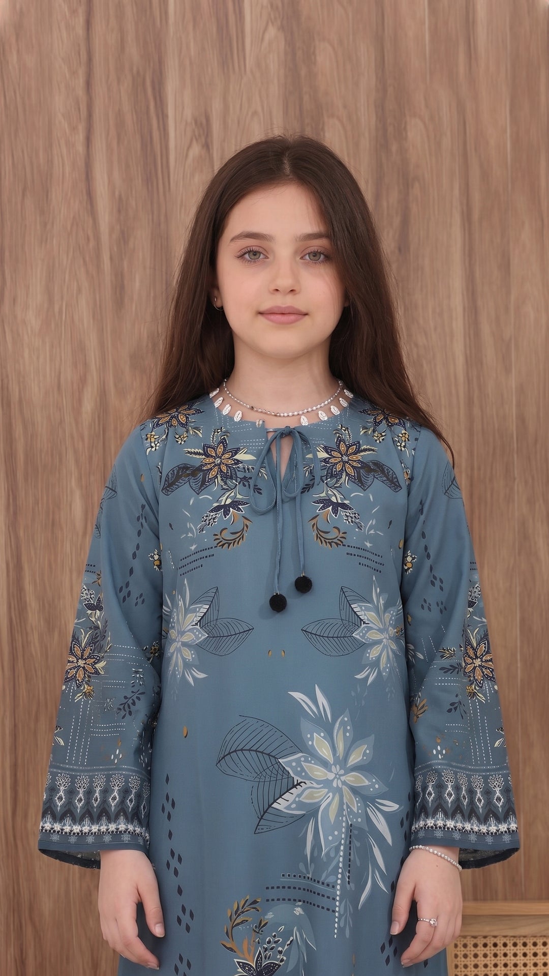 Indigo Serenity Kids Kaftan Dress
