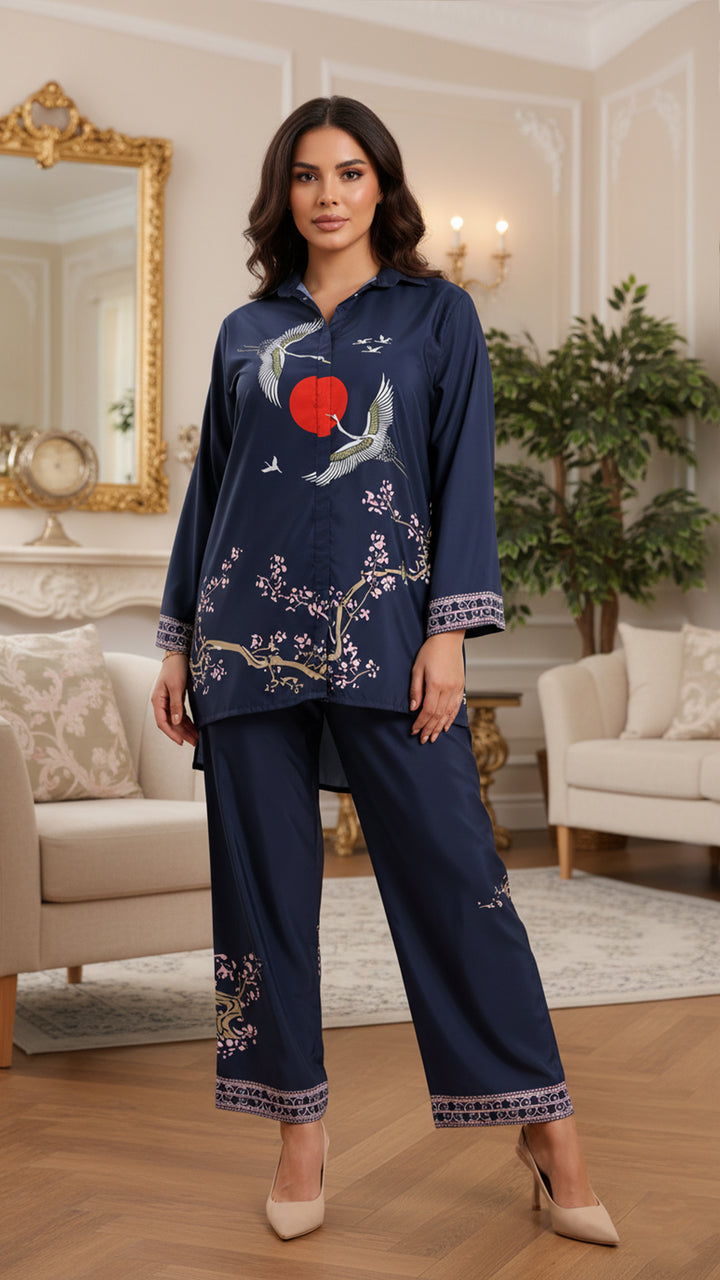 Selene Blue Matching Co-ord Set