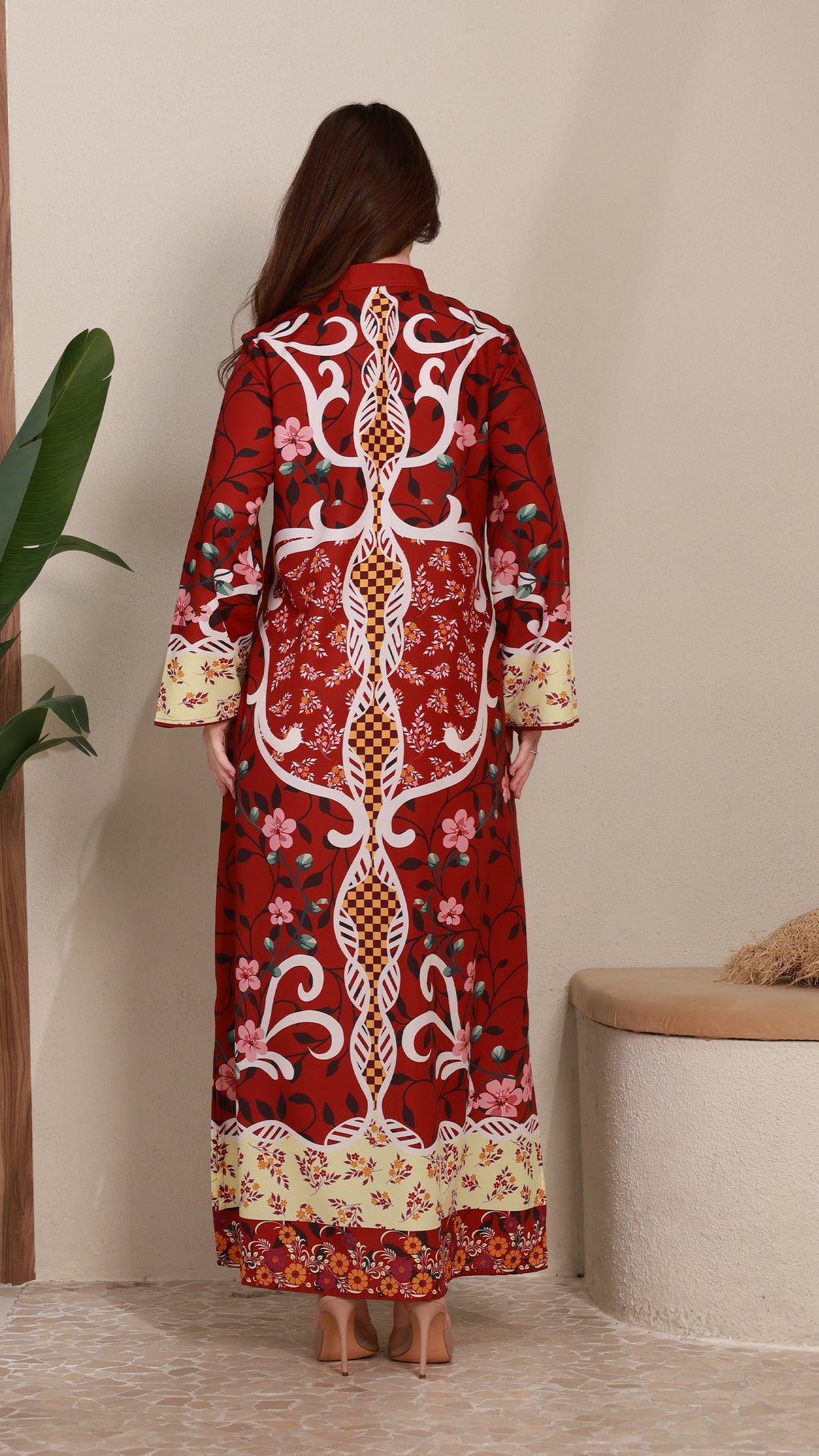Crimsonelle Kaftan Dress