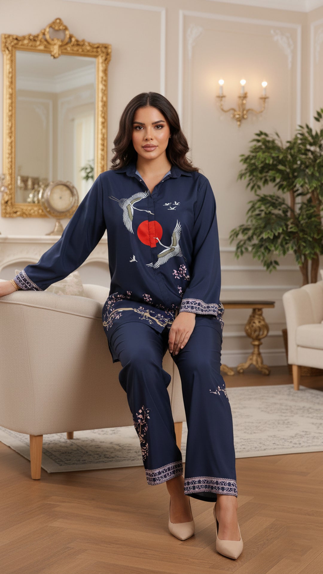 Selene Blue Matching Co-ord Set