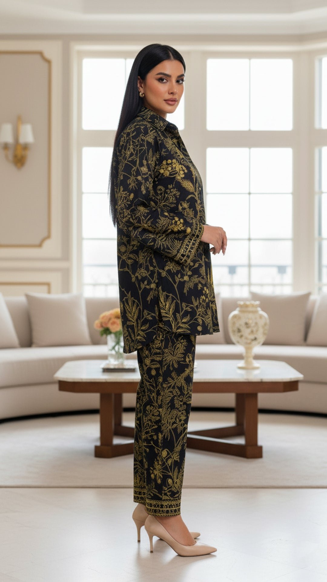 Zarelle Black Matching Co-ord Set