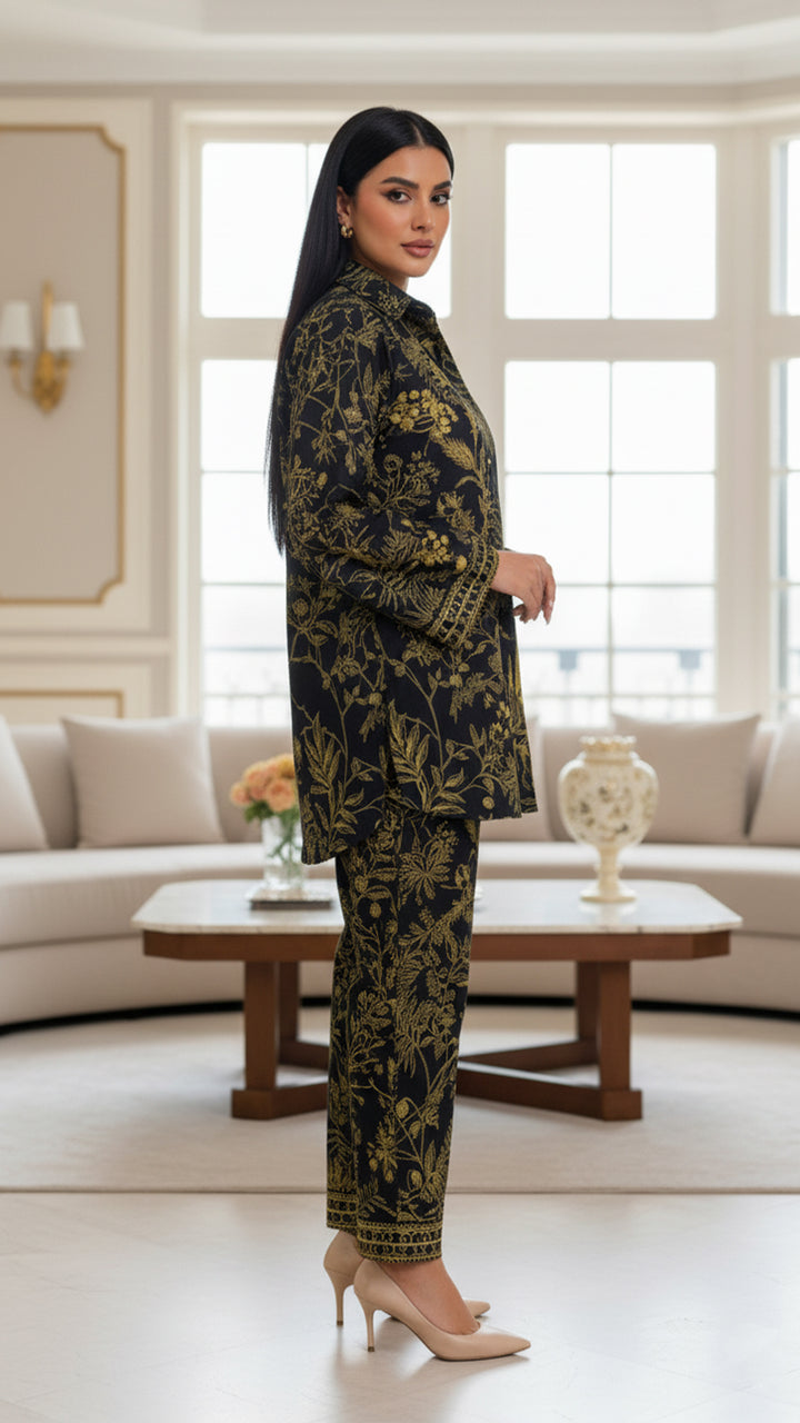 Zarelle Black Matching Co-ord Set