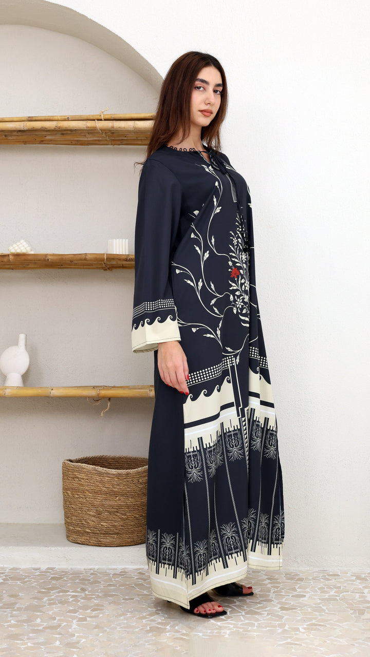 Mirelda Noire Kaftan Dress
