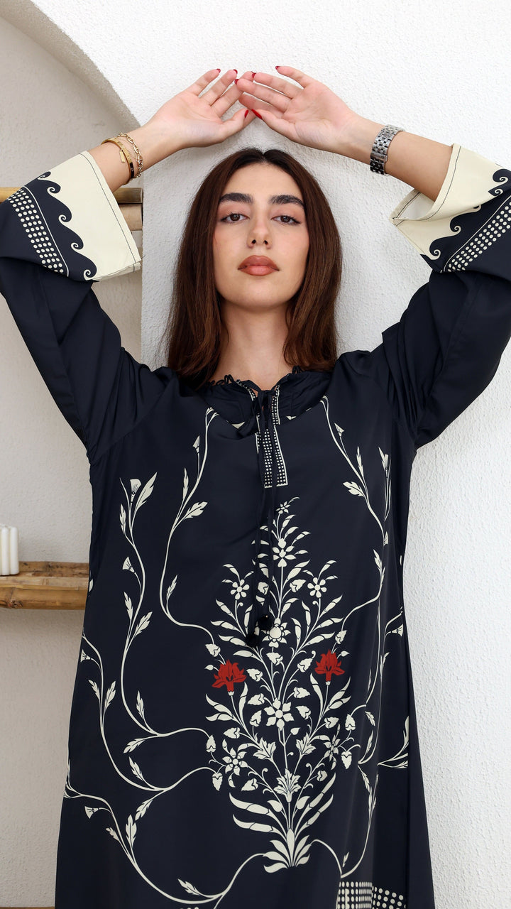 Mirelda Noire Kaftan Dress