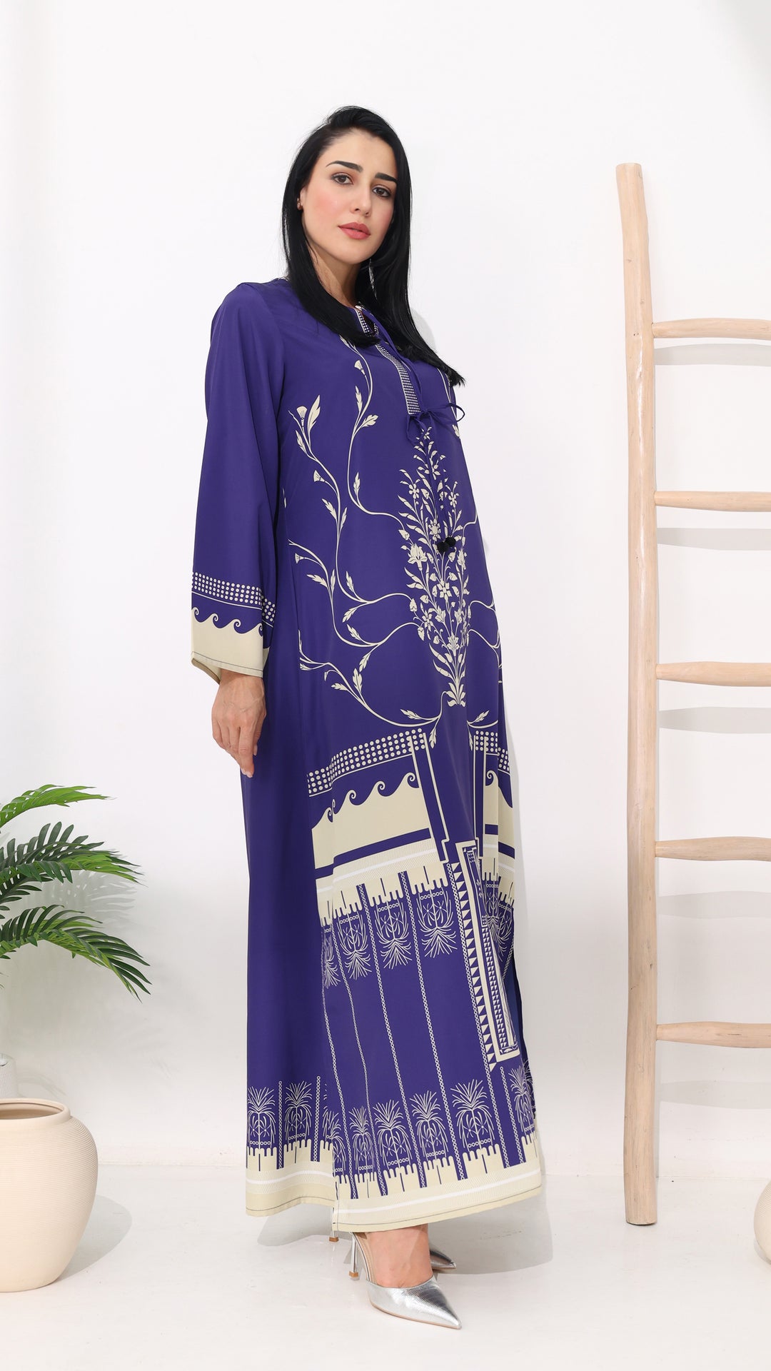 Mirelda Sapphire Kaftan Dress