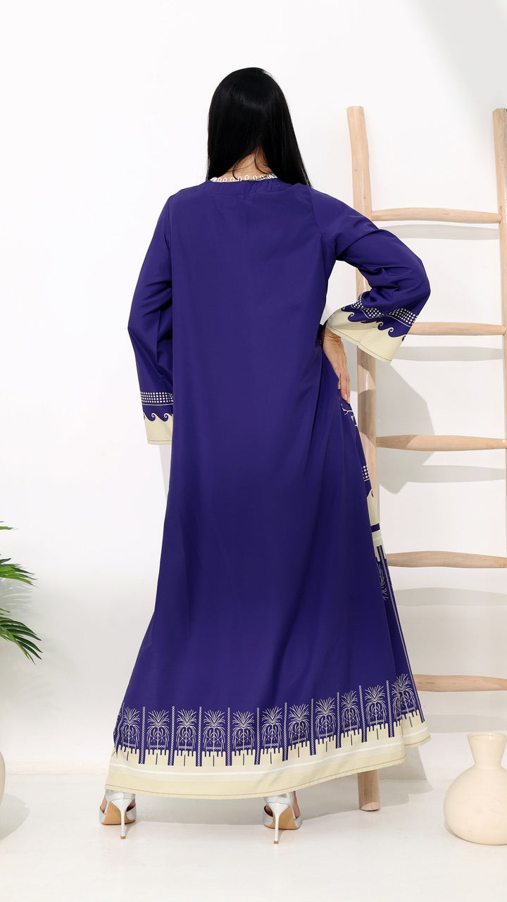 Mirelda Sapphire Kaftan Dress