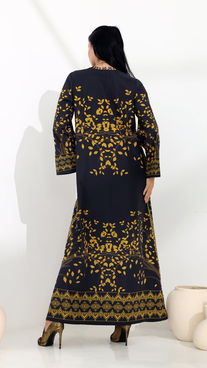 Elaren Onyx Kaftan Dress