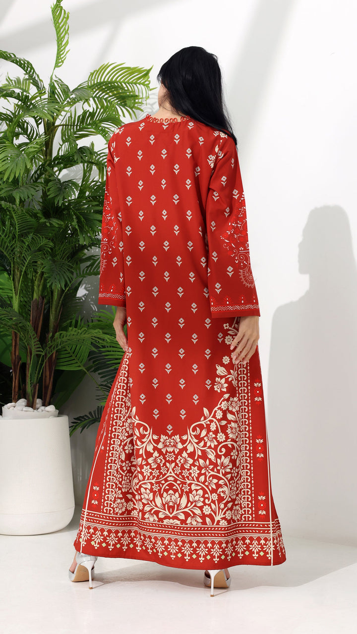 Zephara Garnet Kaftan Dress