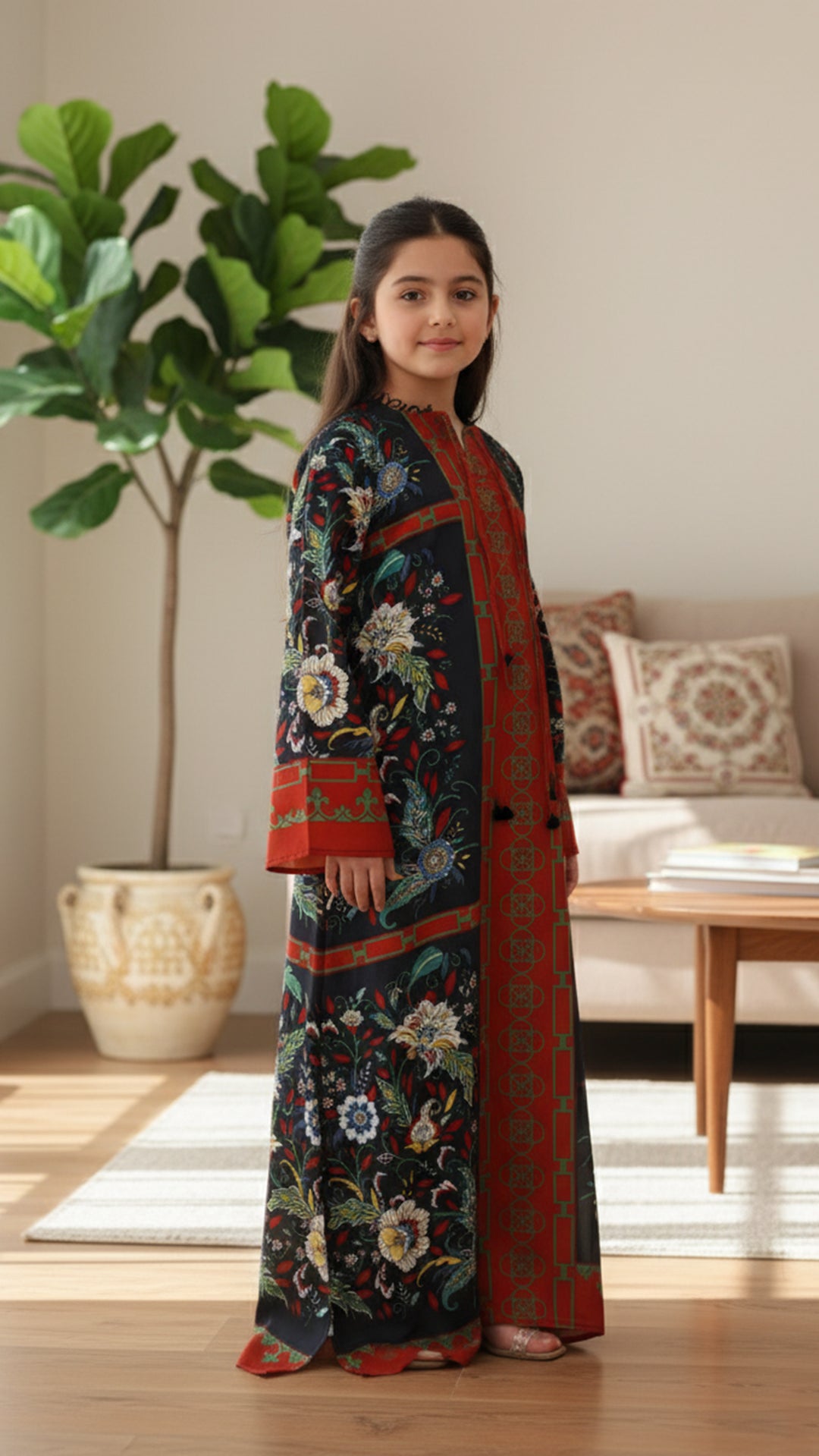 Iridesca Rouge Kids Kaftan Dress