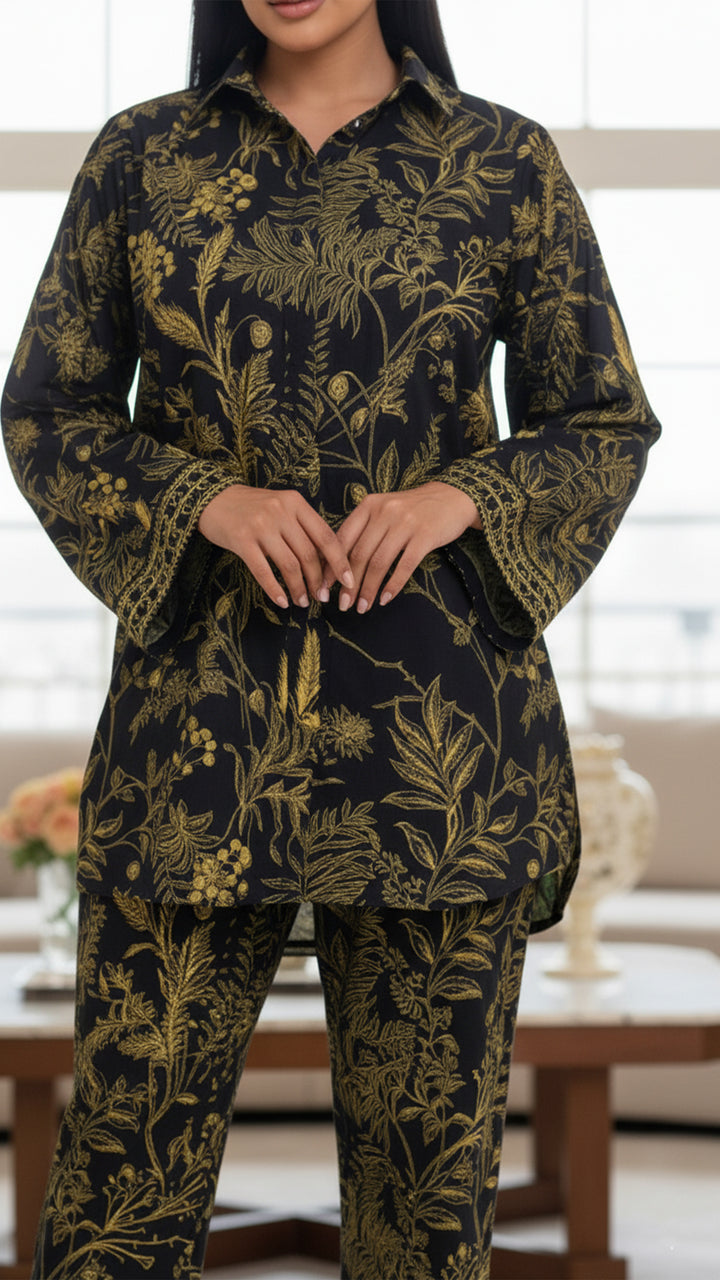 Zarelle Black Matching Co-ord Set