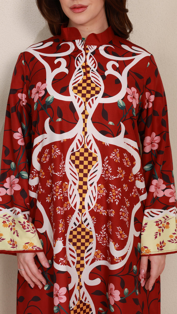 Crimsonelle Kaftan Dress