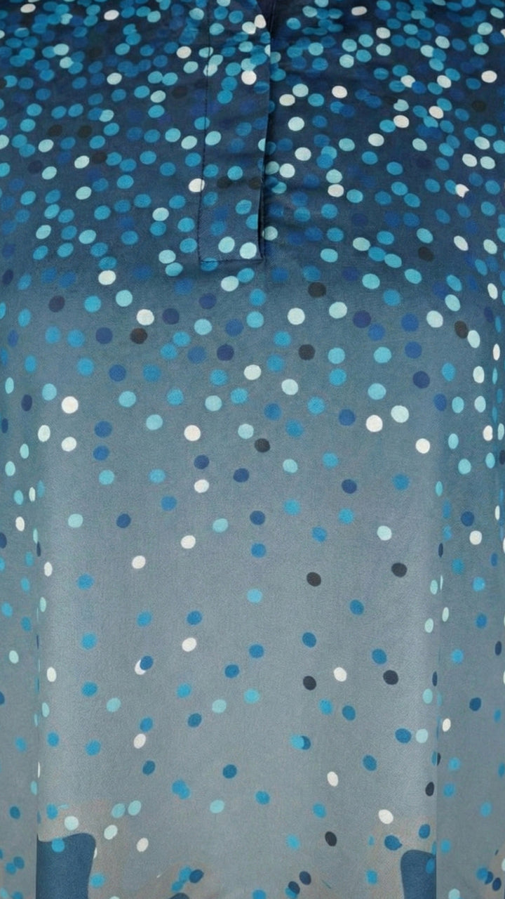 Rubelina Azure Kaftan Dress