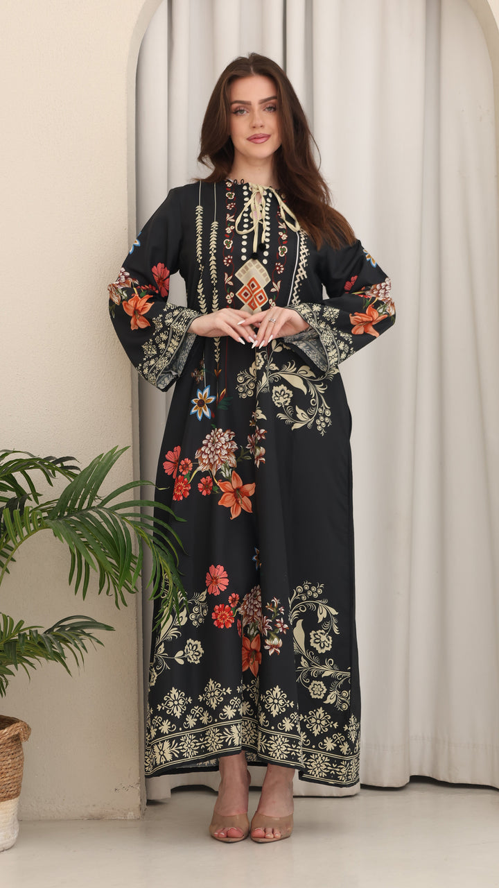 Azurielle Kaftan Dress