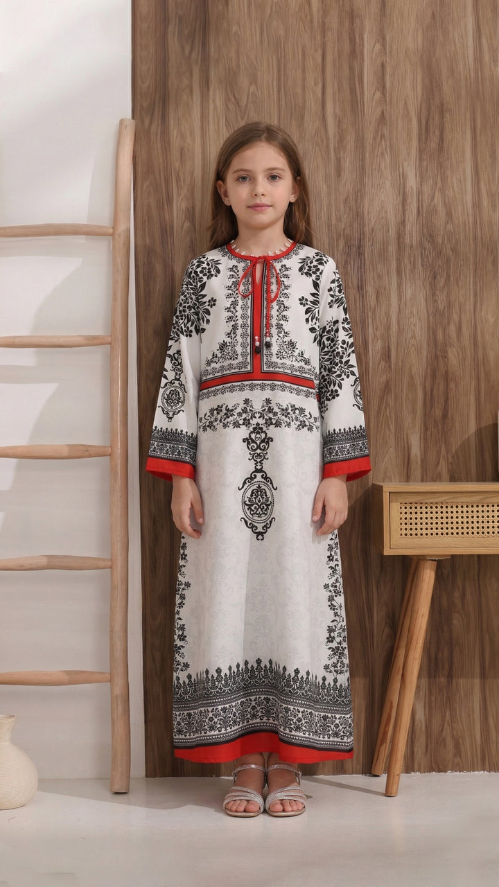 Corvienne Kids Kaftan Dress