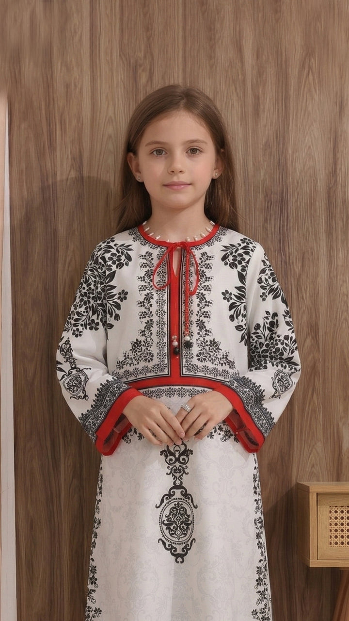 Corvienne Kids Kaftan Dress