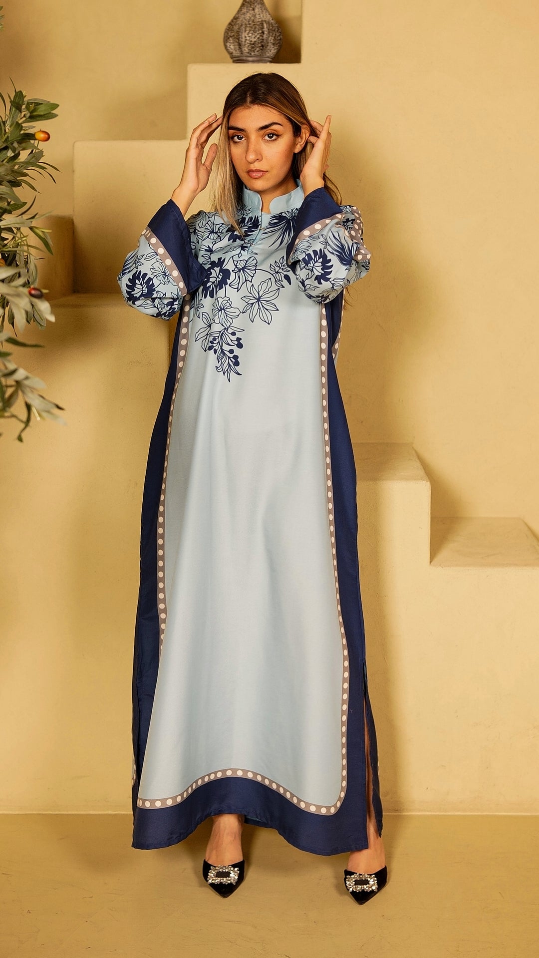 Rovelle Azurea Kaftan Dress