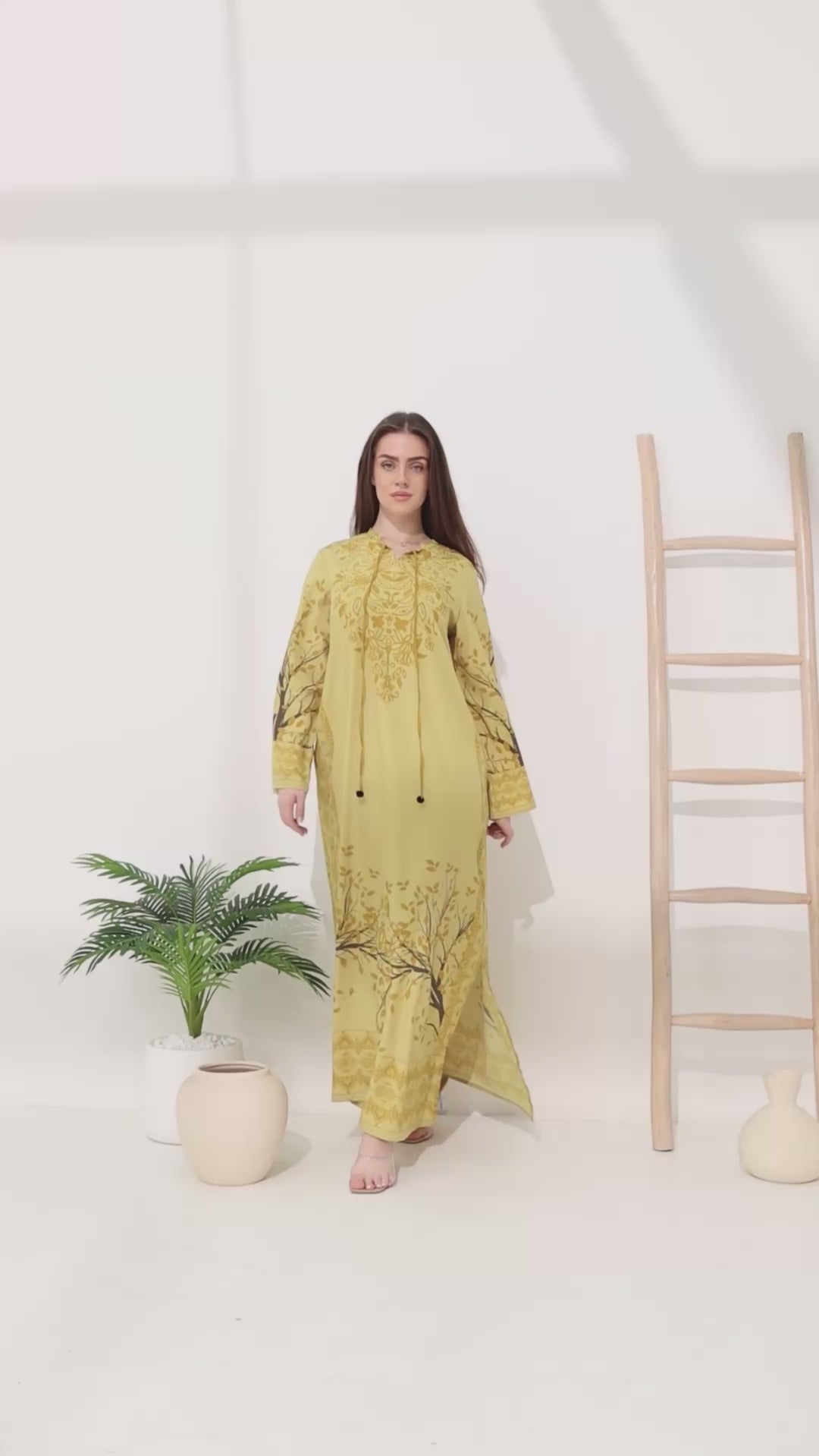 Elaren Fawn Kaftan Dress