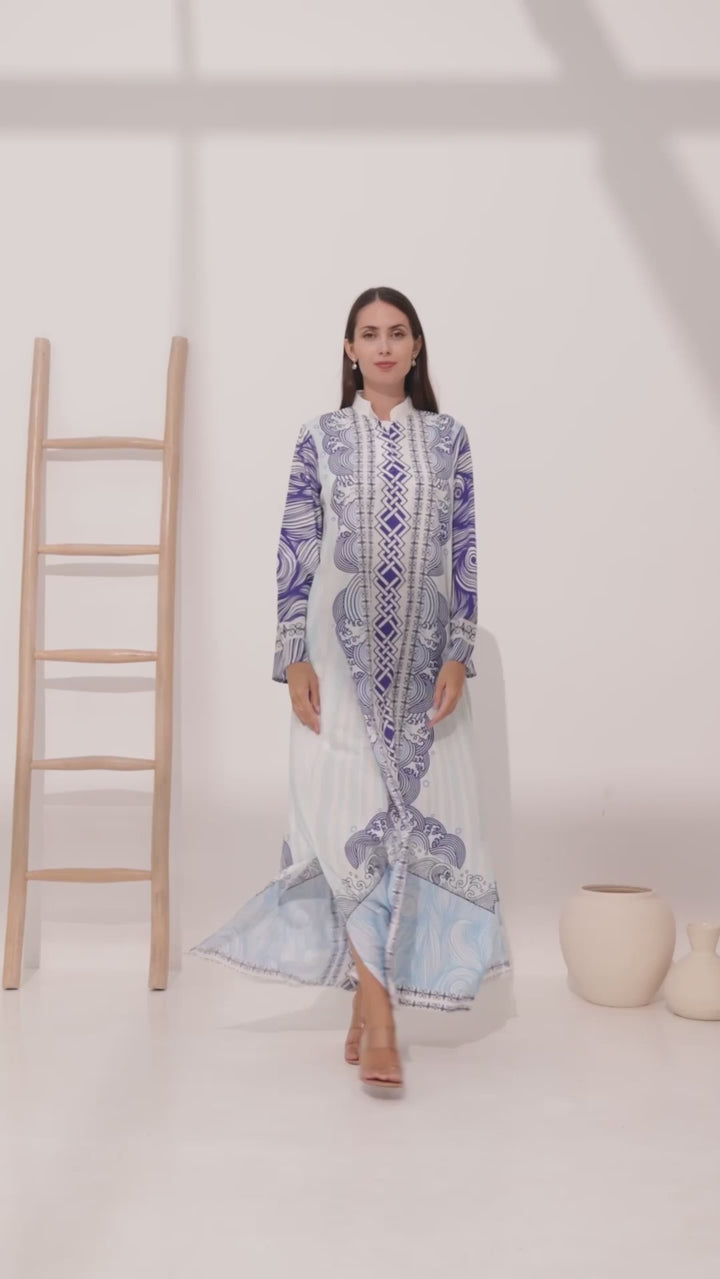 Ocean Whispers Kaftan Dress